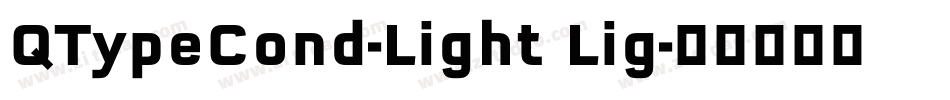 QTypeCond-Light Lig字体转换